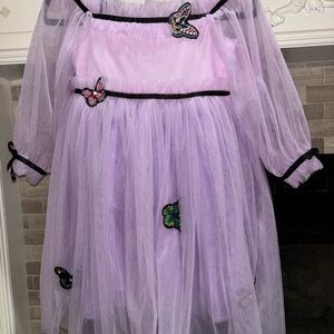 Lola + The Boys Lavender Butterfly Dress